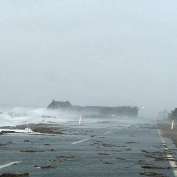 Kroen i orkan set fra syd