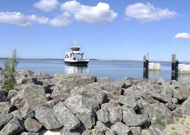 Den nye færge "Feggesund" indviet 12. oktober 2012 - Her på prøvetur før indvielsen